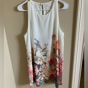 Jella C White Floral Dress
